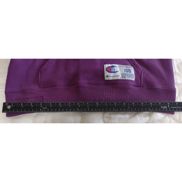 Champion Hoodie and Pant Set Womens M 100 Anniversary Chenille Logo Purple - Picture 5 of 16